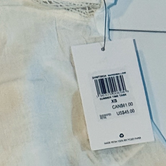 Hurley Women's White Button-Up Top - Picture 3 of 3